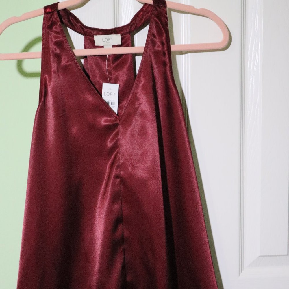 Loft Outlet Two Large Pleat Back Top